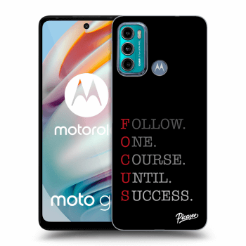 Picasee silikonowe czarne etui na Motorola Moto G60 - Focus