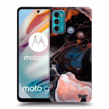 Picasee silikonowe czarne etui na Motorola Moto G60 - Cream