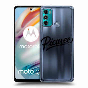 Picasee silikonowe przeźroczyste etui na Motorola Moto G60 - Picasee - black