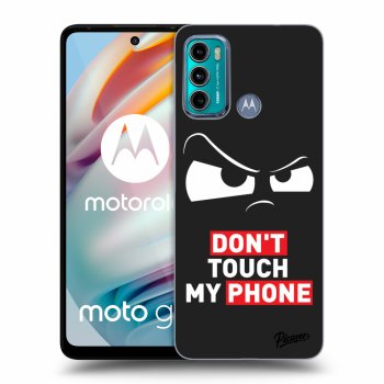 Picasee silikonowe czarne etui na Motorola Moto G60 - Cloudy Eye - Transparent