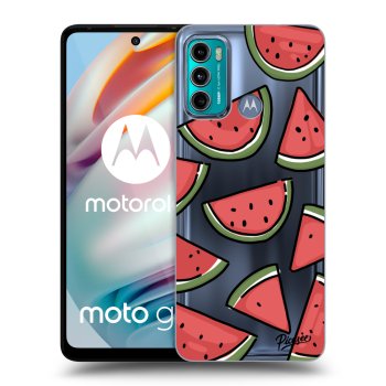 Picasee silikonowe przeźroczyste etui na Motorola Moto G60 - Melone