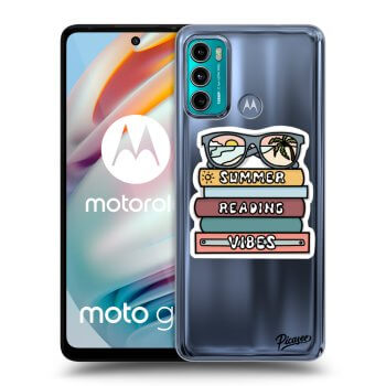 Picasee silikonowe czarne etui na Motorola Moto G60 - Summer reading vibes