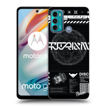Picasee silikonowe czarne etui na Motorola Moto G60 - BLACK DISCO