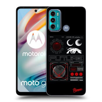 Picasee silikonowe czarne etui na Motorola Moto G60 - WAVES