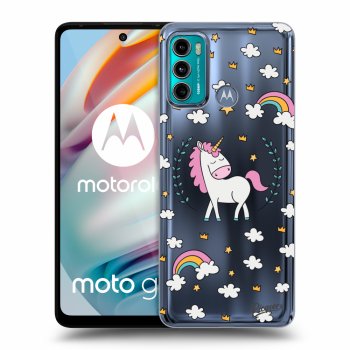 Picasee silikonowe przeźroczyste etui na Motorola Moto G60 - Unicorn star heaven