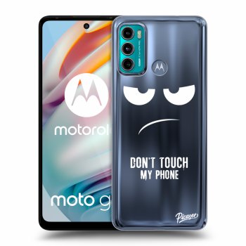 Picasee silikonowe przeźroczyste etui na Motorola Moto G60 - Don't Touch My Phone