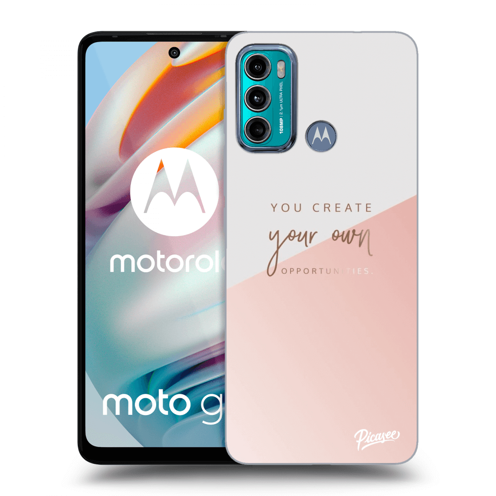 Picasee silikonowe przeźroczyste etui na Motorola Moto G60 - You create your own opportunities