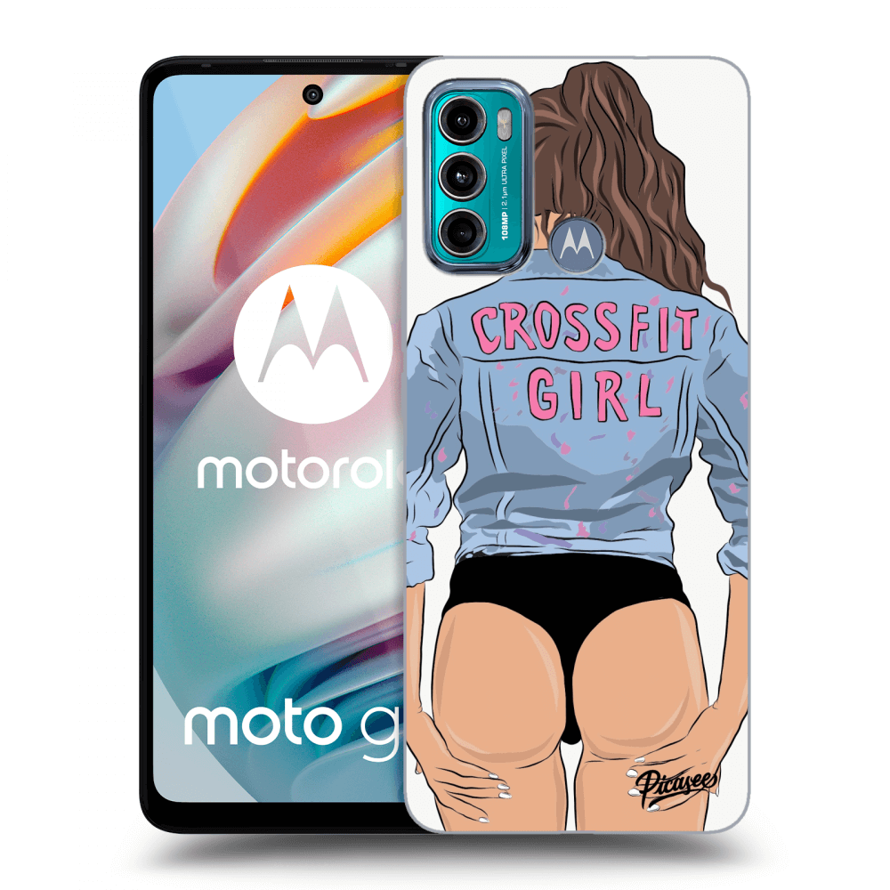 Picasee silikonowe przeźroczyste etui na Motorola Moto G60 - Crossfit girl - nickynellow