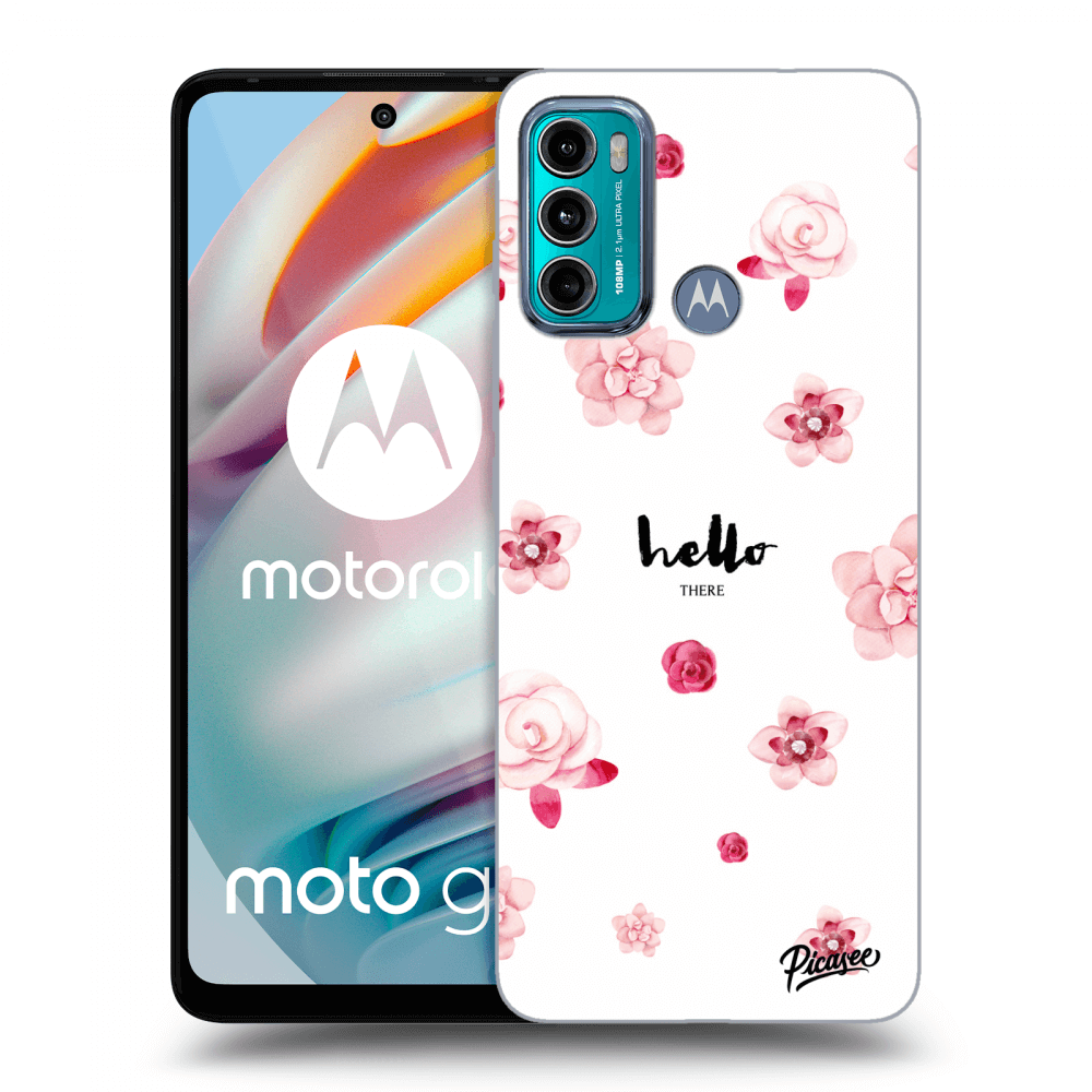 Picasee silikonowe przeźroczyste etui na Motorola Moto G60 - Hello there