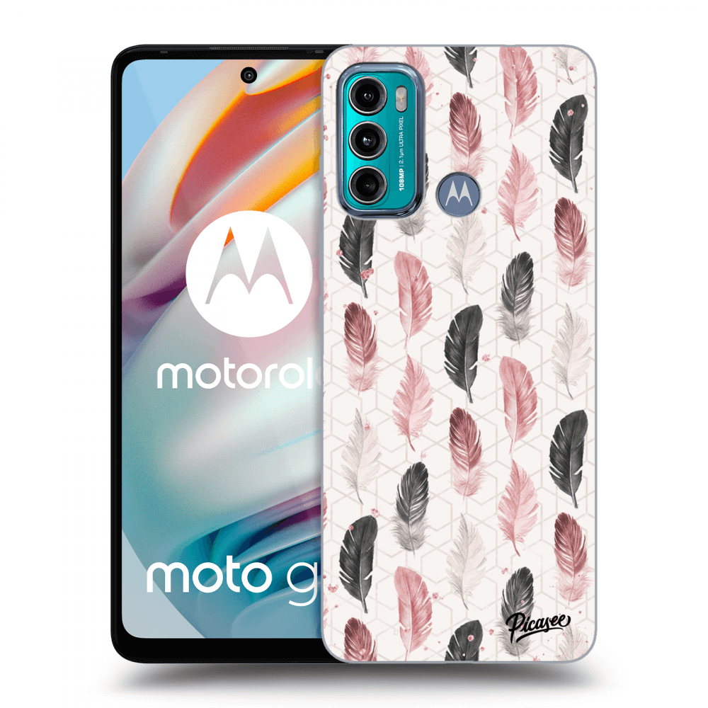 Picasee silikonowe przeźroczyste etui na Motorola Moto G60 - Feather 2
