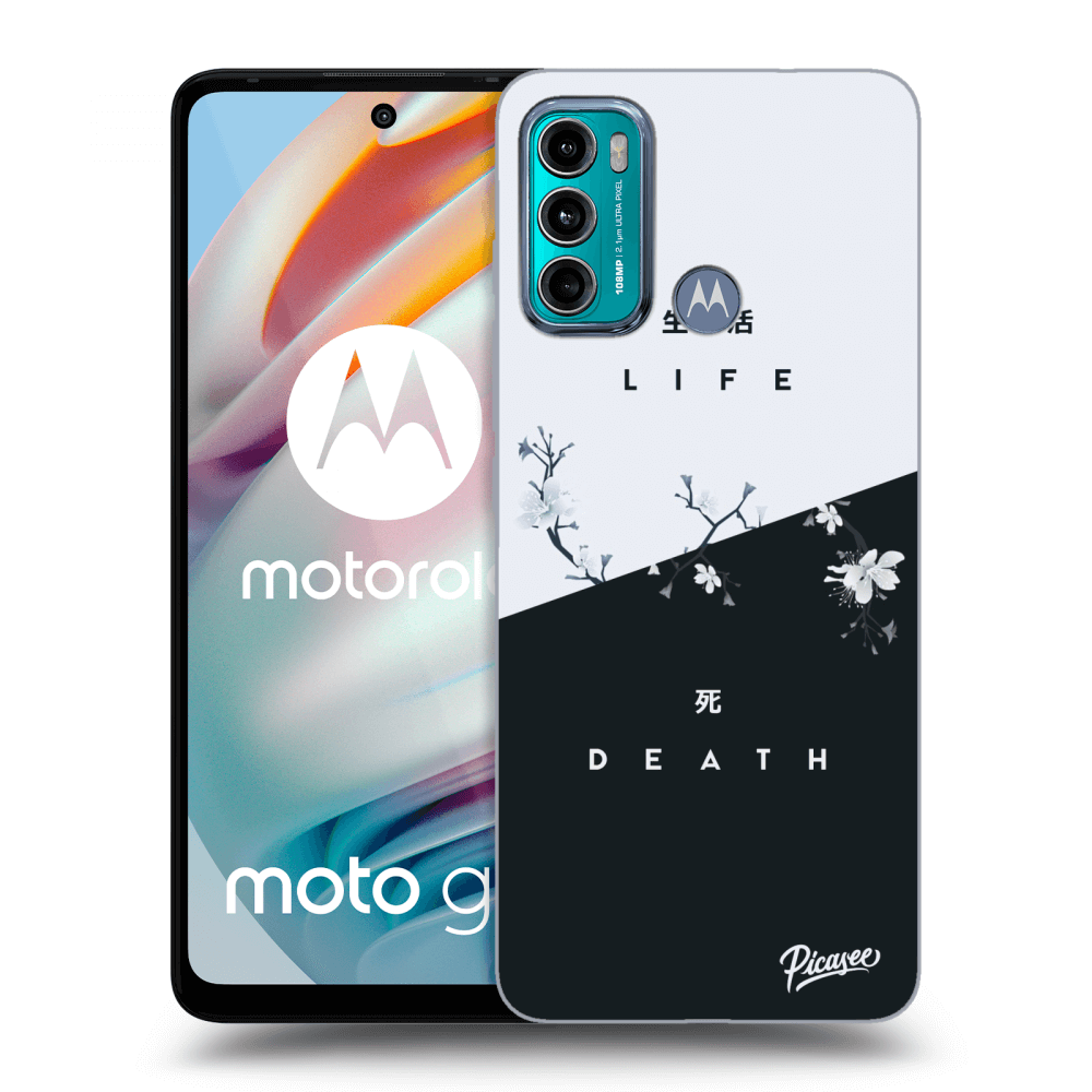 Picasee silikonowe czarne etui na Motorola Moto G60 - Life - Death