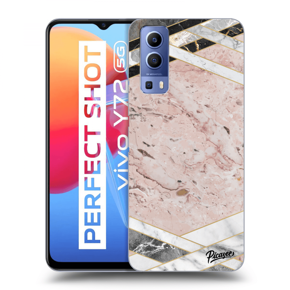 Picasee ULTIMATE CASE pro Vivo Y72 5G - Pink geometry