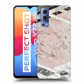 Etui na Vivo Y72 5G - Pink geometry