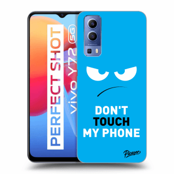 Etui na Vivo Y72 5G - Angry Eyes - Blue