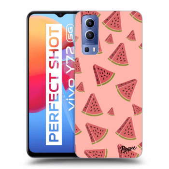 Picasee silikonowe przeźroczyste etui na Vivo Y72 5G - Watermelon