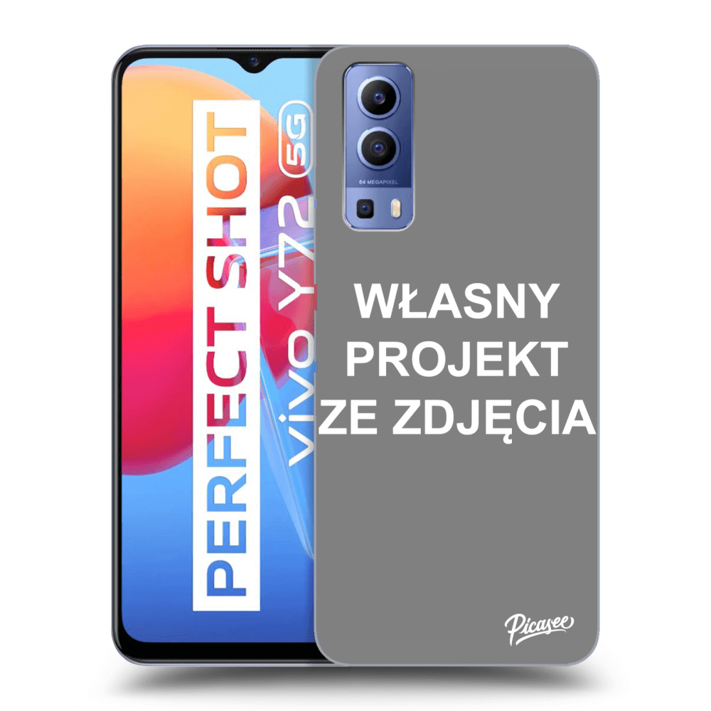 Picasee silikonowe przeźroczyste etui na Vivo Y72 5G - Własny projekt ze zdjęcia