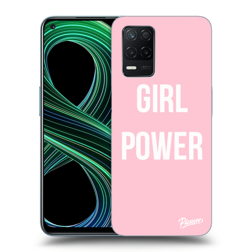 Picasee silikonowe przeźroczyste etui na Realme 8 5G - Girl power