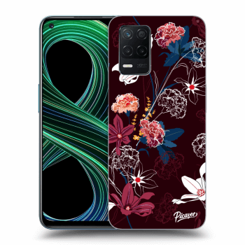 Picasee silikonowe przeźroczyste etui na Realme 8 5G - Dark Meadow