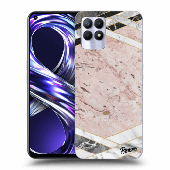 Etui na Realme 8i - Pink geometry