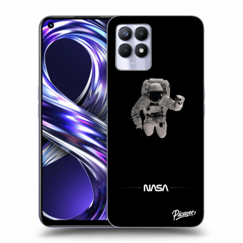 Picasee silikonowe przeźroczyste etui na Realme 8i - Astronaut Minimal