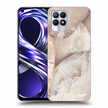 Etui na Realme 8i - Cream marble