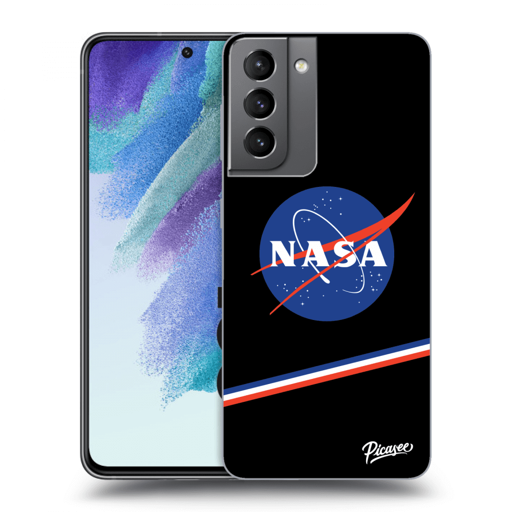 Picasee silikonowe czarne etui na Samsung Galaxy S21 FE 5G - NASA Original
