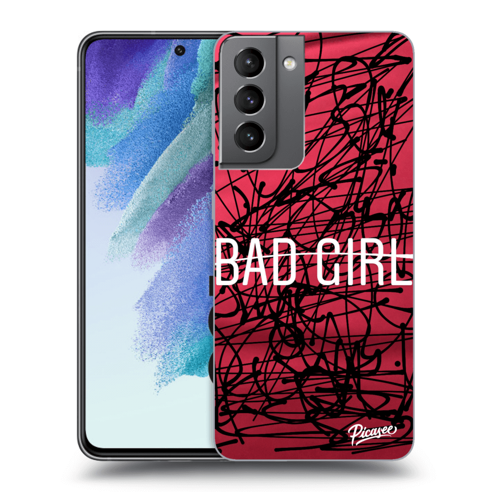 Picasee silikonowe przeźroczyste etui na Samsung Galaxy S21 FE 5G - Bad girl