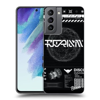 Picasee silikonowe przeźroczyste etui na Samsung Galaxy S21 FE 5G - BLACK DISCO
