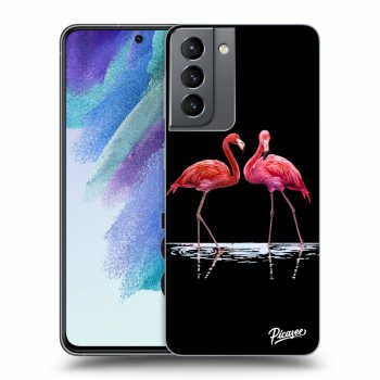 Picasee ULTIMATE CASE PowerShare pro Samsung Galaxy S21 FE 5G - Flamingos couple