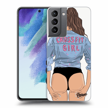 Picasee ULTIMATE CASE pro Samsung Galaxy S21 FE 5G - Crossfit girl - nickynellow