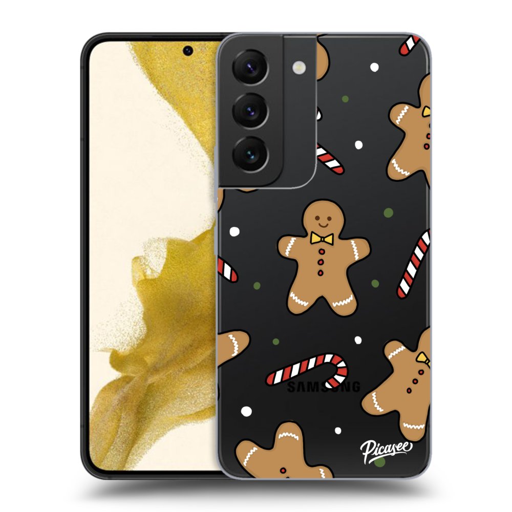 Picasee silikonowe przeźroczyste etui na Samsung Galaxy S22 5G - Gingerbread