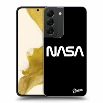 Picasee silikonowe czarne etui na Samsung Galaxy S22 5G - NASA Basic
