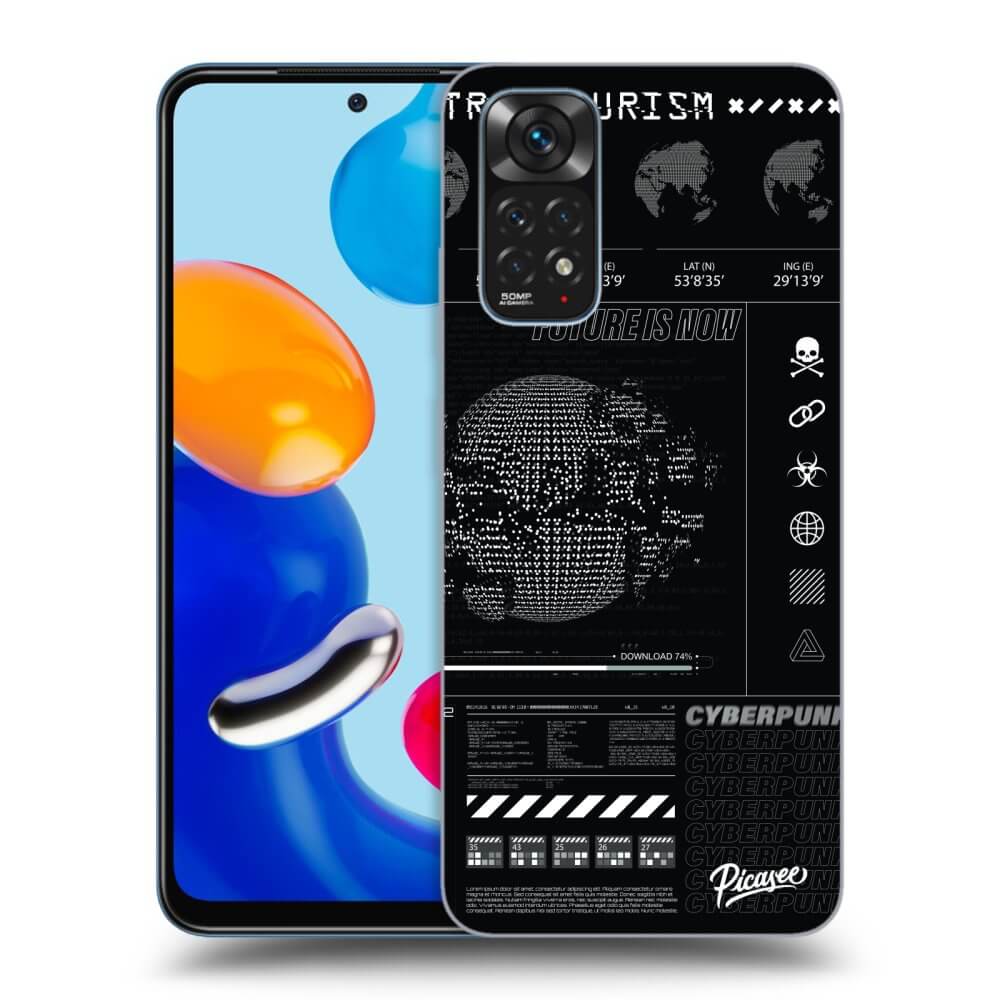 Picasee silikonowe czarne etui na Xiaomi Redmi Note 11 - FUTURE