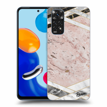 Etui na Xiaomi Redmi Note 11 - Pink geometry
