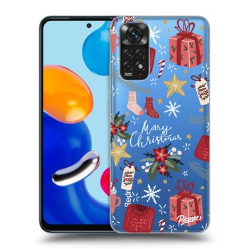 Picasee silikonowe przeźroczyste etui na Xiaomi Redmi Note 11 - Christmas
