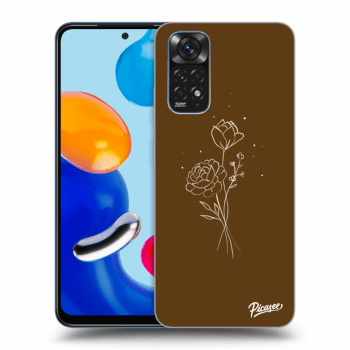 Picasee ULTIMATE CASE pro Xiaomi Redmi Note 11S 4G - Brown flowers