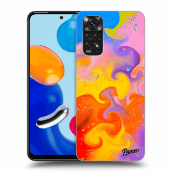 Picasee silikonowe czarne etui na Xiaomi Redmi Note 11S 4G - Bubbles