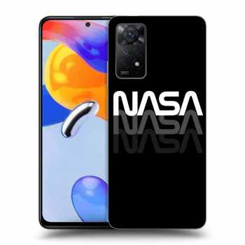 Picasee silikonowe czarne etui na Xiaomi Redmi Note 11 Pro - NASA Triple
