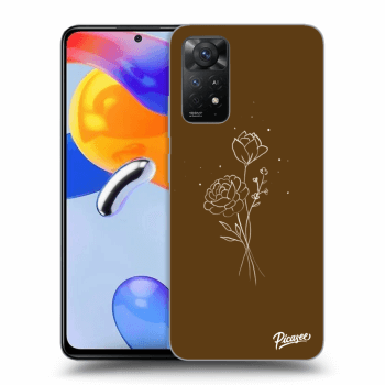 Picasee ULTIMATE CASE pro Xiaomi Redmi Note 11 Pro 5G - Brown flowers