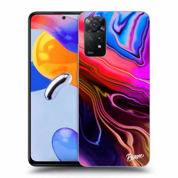 Picasee silikonowe przeźroczyste etui na Xiaomi Redmi Note 11 Pro 5G - Electric