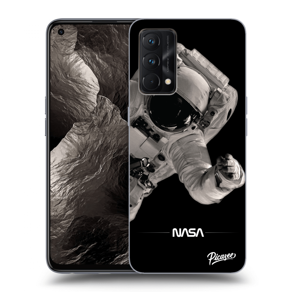 Picasee silikonowe czarne etui na Realme GT Master Edition 5G - Astronaut Big
