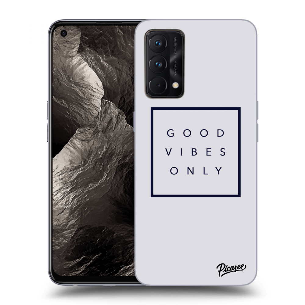 Picasee silikonowe czarne etui na Realme GT Master Edition 5G - Good vibes only