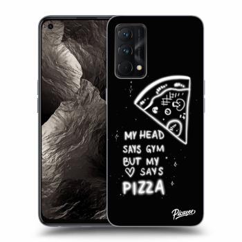 Picasee silikonowe czarne etui na Realme GT Master Edition 5G - Pizza