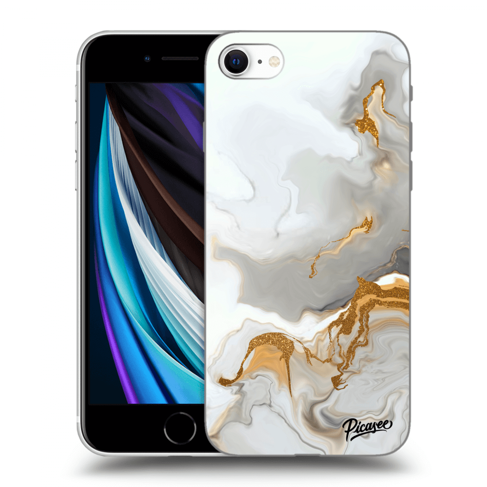 Picasee silikonowe przeźroczyste etui na Apple iPhone SE 2022 - Her