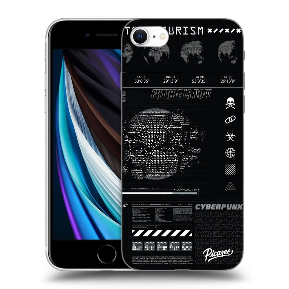 Picasee silikonowe czarne etui na Apple iPhone SE 2022 - FUTURE