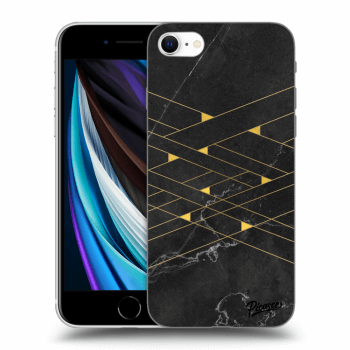 Etui na Apple iPhone SE 2022 - Gold Minimal
