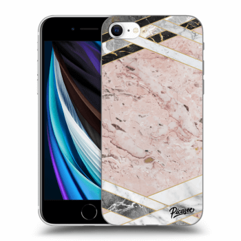 Etui na Apple iPhone SE 2022 - Pink geometry