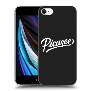 Picasee silikonowe czarne etui na Apple iPhone SE 2022 - Picasee - White
