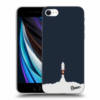 Picasee silikonowe przeźroczyste etui na Apple iPhone SE 2022 - Astronaut 2