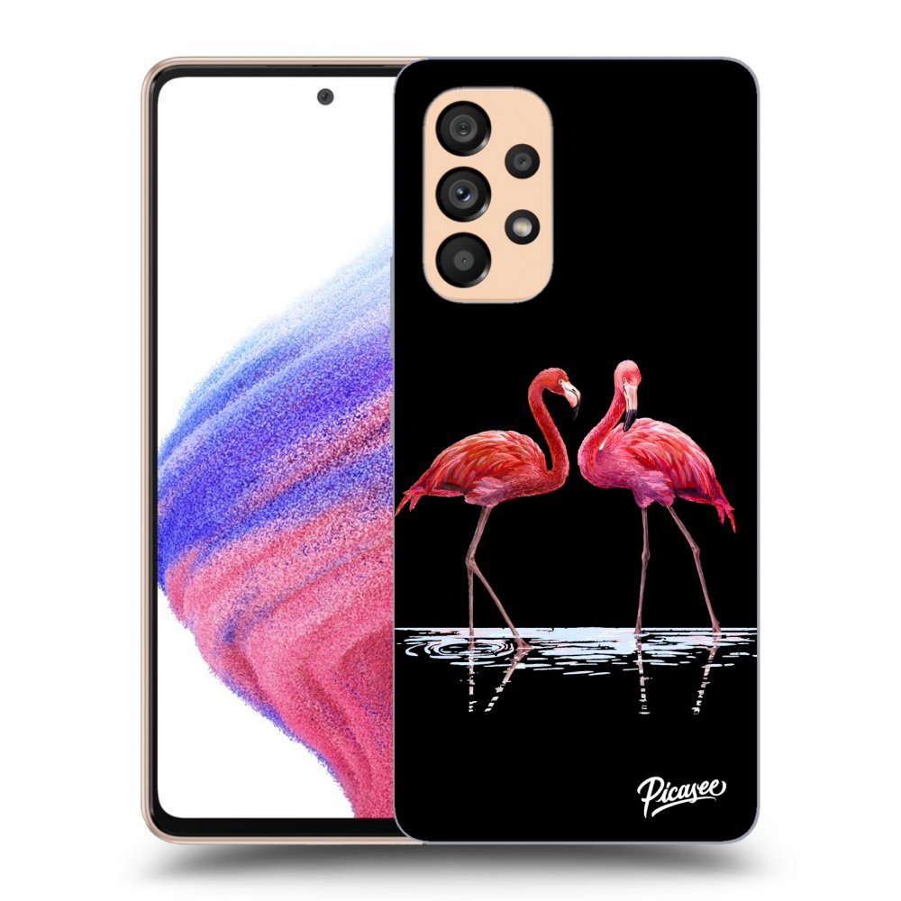 Picasee ULTIMATE CASE pro Samsung Galaxy A53 5G - Flamingos couple